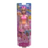 Mattel Eenhoornpop met roze haar en kleurrijke outfit 