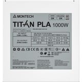 Montech TITAN PLA modulaire 1000 watt voeding  Wit, 2x PCIe