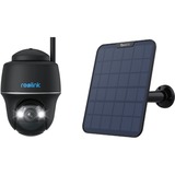 Reolink B430, 2K+/5MP Dual-Band WiFi PT beveiligingscamera + Solar Panel 2 Zwart, Kleuren nachtzicht