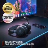 SteelSeries Arctis Nova 7 gaming headset Zwart, 2,4 GHz, Bluetooth, pc, Mac, PlayStation, Switch, Meta Quest 2, Smartphone