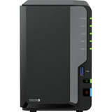 Synology DiskStation DS225+ incl. 2x Synology HAT3300-4T 4 TB harde schijf nas Zwart, 1x 1GbE LAN, 1x 2.5GbE LAN, 2x USB 3.2 Gen 1
