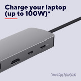 Trust Dalyx 8-in-1-USB-C Adapter usb-hub Grijs, HDMI | Ethernet | 2x USB-A | 2x USB-C