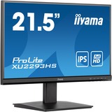 iiyama ProLite XU2293HS-B5 21" monitor Zwart, 75 Hz, HDMI, DisplayPort, Audio, AMD Free-Sync