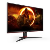 AOC Q27G2E/BK 27" Gaming Monitor Zwart/rood, 2x HDMI, DisplayPort, VESA Adaptive Sync, 155Hz