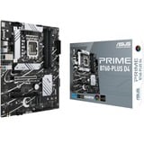 ASUS PRIME B760-PLUS D4 socket 1700 moederbord Zwart/zilver, RAID, 2,5Gb-LAN, Sound, ATX