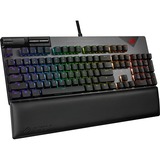 ASUS ROG Strix Flare II RGB mechanisch gaming toetsenbord Gunmetal, US lay-out (QWERTY), ROG NX Red, 100%, RGB leds, ROG PBT