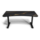 Arozzi Arena Gaming Desk - Black Gold Zwart/goud