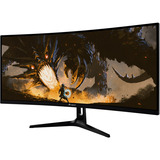 Arozzi Nova Curved 34" UltraWide gaming monitor Zwart, 165 Hz, 2x DisplayPort, 2x HDMI, Audio, Adaptive Sync