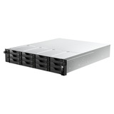 Asustor Lockerstor 12R Pro Gen2 (AS7212RDX) nas Zwart/metaal, 2x 1G LAN, 2x 10G LAN, 4x USB 3.2 Gen 1