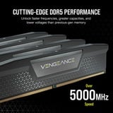 Corsair 16 GB DDR5-5200 (2x 8 GB) Kit werkgeheugen Zwart, CMK16GX5M2B5200C40, Vengeance