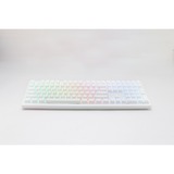 Ducky Zero 6108 Pure White, gaming toetsenbord Wit, US lay-out, Cherry MX2A Brown, RGB leds, Double-shot PBT, hot swap, 2.4GHz | Bluetooth | USB-C