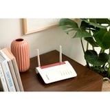 FRITZ! Box 6850 5G International wlan lte router Wit/rood, Mesh Wi-Fi, 4G (LTE), 3G (UMTS/HSPA+