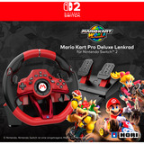 HORI Mario Kart Racing Wheel Pro Deluxe simulatorset Rood/zwart, Nintendo Switch 2, Nintendo Switch, Nintendo Switch OLED, Pc