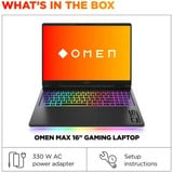 HP OMEN MAX 16-ah0001nd 16"  gaming laptop Zwart | Core Ultra 9 275HX | RTX 5080 | 32 GB | 1 TB SSD