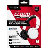 HyperX HyperX Cloud Mini - Wireless  over-ear gaming headset Wit, Bluetooth 5.3 | Pc, Xbox, Nintendo Switch, Steam Deck, PlayStation 4, PlayStation 5, mobiele telefoon, Chromebook