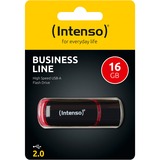 Intenso Business Line 16 GB USB 2.0 usb-stick Zwart/rood