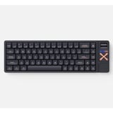 Iqunix Magi65 Pro Shadow Black RGB mechanisch gaming toetsenbord Zwart, US lay-out (QWERTY), IQUNIX Gold Red, 65%, RGB leds, Hot-swappable, PBT, 2.4GHz | Bluetooth 5.1 | USB-C