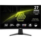 MSI MAG 27CQ6F 27" Curved gaming monitor Zwart, 180Hz, DisplayPort, HDMI, AMD Free-Sync