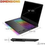 OMEN MAX 16-ah0001nd 16"  gaming laptop Zwart | Core Ultra 9 275HX | RTX 5080 | 32 GB | 1 TB SSD