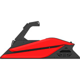 Res-Tech GT Cockpit racing simulator Zwart/rood