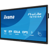 iiyama ProLite TE7515A-B1AG 74.5" 4K Ultra HD Public Display Zwart, Touch, HDMI, DisplayPort, USB-C, Audio, LAN, WiFi, iiWare 21E (Android 14 OS) met Google EDLA