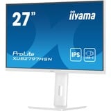 iiyama ProLite XUB2797HSN-W2 27" monitor Wit, 100 Hz, HDMI, DisplayPort, USB-C, RJ45 (LAN), Audio