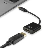 ACT Connectivity USB-C naar DisplayPort adapter Zwart, 4K