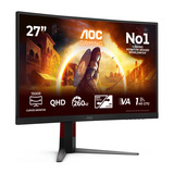 AOC CQ27G4Z2 27" curved gaming monitor Zwart/rood, 2x HDMI, 1x DisplayPort