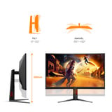 AOC CQ27G4Z2 27" curved gaming monitor Zwart/rood, 2x HDMI, 1x DisplayPort