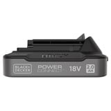 BLACK+DECKER 18V 2.0Ah Li-ion accu oplaadbare batterij Zwart/oranje