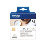 Brother DK-11218 voorgestanst rond label – papier printlint Labeldiameter: 24 mm, wit