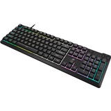 Corsair K55 CORE RGB gaming toetsenbord Zwart, US lay-out (QWERTY), Membraan, 100%, RGB-leds