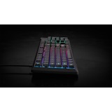Corsair K55 CORE RGB gaming toetsenbord Zwart, US lay-out (QWERTY), Membraan, 100%, RGB-leds