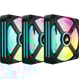 Corsair iCUE LINK QX120 RGB Starterskit case fans Zwart, 3 stuks, 120 x 120 x 25 mm, PWM