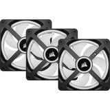 Corsair iCUE LINK QX120 RGB Starterskit case fans Zwart, 3 stuks, 120 x 120 x 25 mm, PWM