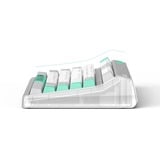 Iqunix OG80 Wormhole Wireless Mechanical Keyboard Grijs, US lay-out (QWERTY), IQUNIX Moonstone, 80% (TKL)	, RGB leds, Hot-swappable, PBT, 2.4GHz | Bluetooth 5.1 | USB-C