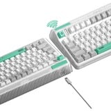 Iqunix OG80 Wormhole Wireless Mechanical Keyboard Grijs, US lay-out (QWERTY), IQUNIX Moonstone, 80% (TKL)	, RGB leds, Hot-swappable, PBT, 2.4GHz | Bluetooth 5.1 | USB-C