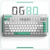 Iqunix OG80 Wormhole Wireless Mechanical Keyboard Grijs, US lay-out (QWERTY), IQUNIX Moonstone, 80% (TKL)	, RGB leds, Hot-swappable, PBT, 2.4GHz | Bluetooth 5.1 | USB-C