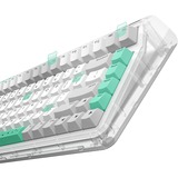 Iqunix OG80 Wormhole Wireless Mechanical Keyboard, gaming toetsenbord Grijs/groen, US lay-out, IQUNIX Moonstone, RGB leds, 80% (TKL), Hot-swappable, PBT, 2.4GHz | Bluetooth 5.1 | USB-C