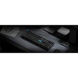 Keychron Q6 Ultra-M4 8K Wireless Custom Mechanical Keyboard, toetsenbord Zwart, US lay-out, Keychron Silk POM Banana, RGB, Hot swap, 8K, 2.4 GHz / Bluetooth 5.2 / USB-C