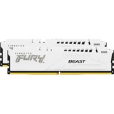 Kingston FURY 32 GB DDR5-6000 (2x 16 GB) Kit werkgeheugen Wit, KF560C30BWEK2-32, Beast, XMP, EXPO