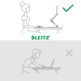 Leitz Ergo Verstelbare Multi-hoek Laptopstandaard Zwart