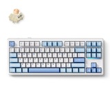 MCHOSE K87 Blue Icy Creamsicle Mechanical, toetsenbord Wit/blauw, US lay-out, Kailh Box Icy Creamsicle, 80%, RGB, Hot swap, Double-Shot PBT, draadloos / Bluetooth / USB-C