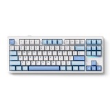 MCHOSE K87 Blue Icy Creamsicle Mechanical, toetsenbord Wit/blauw, US lay-out, Kailh Box Icy Creamsicle, 80%, RGB, Hot swap, Double-Shot PBT, draadloos / Bluetooth / USB-C