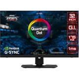 MSI Optix MPG321QRF-QD 32" Gaming Monitor Zwart, 175Hz, HDMI, DisplayPort, USB Type C, G-sync Compatible