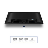 Philips 24B2N2200 23.8" monitor Zwart, 120 Hz, VGA, HDMI, DisplayPort, Audio