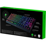 Razer BlackWidow V3 TKL RGB mechanisch gaming toetsenbord Zwart, US lay-out (QWERTY), Razer Green, 80% (TKL)	, RGB leds, TKL, Doubleshot ABS