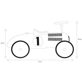 Retro Roller Loopauto Little Dutch  
