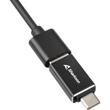 Sharkoon 4-Port USB 3.2 Gen 1 Aluminium Hub usb-hub Zwart