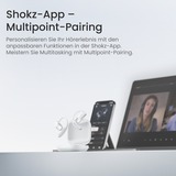 Shokz OpenFit Air open-ear hoofdtelefoon Wit